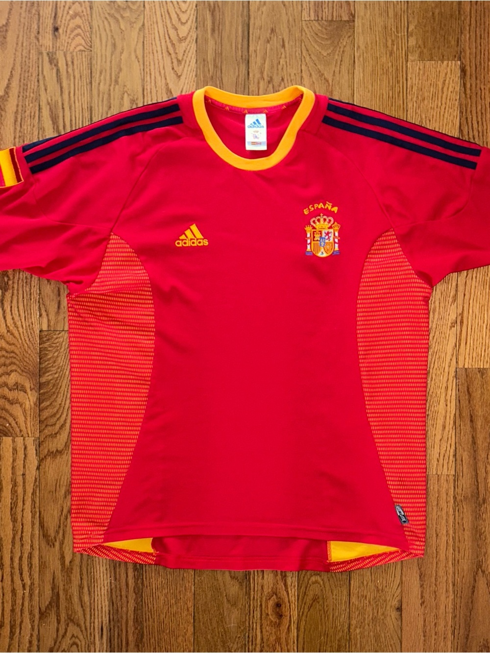 Spain España 2002 World Cup Adidas Authentic Vintage Jersey Size Large